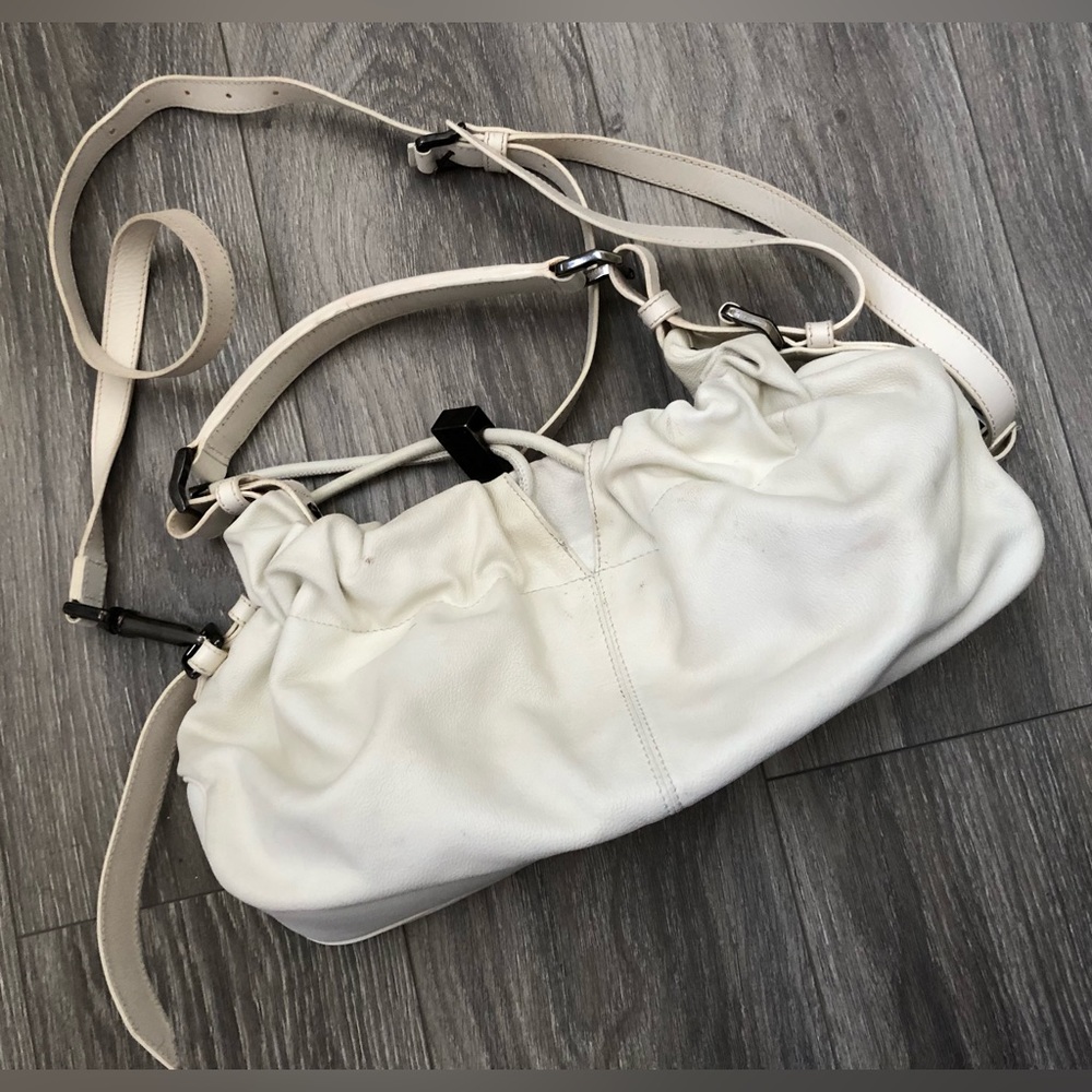 Burberry cinched handbag long shoulder straps detachable